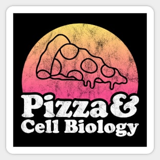 Pizza Lover Pizza and Cell Biology Sticker